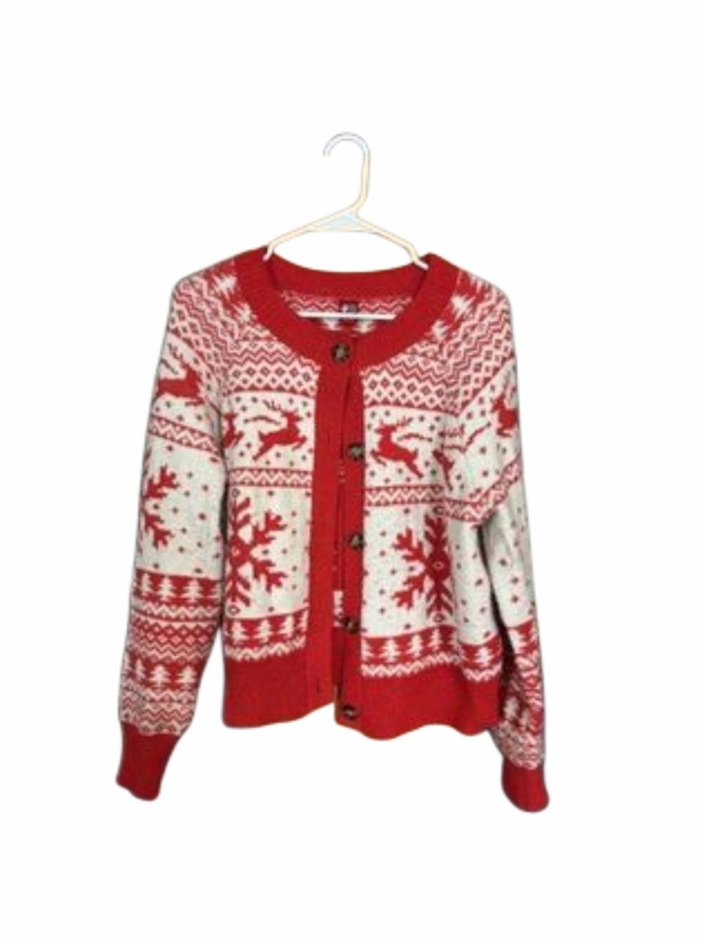 NWT Dec. 25th Ladies Holiday Cardigan Size XL.
